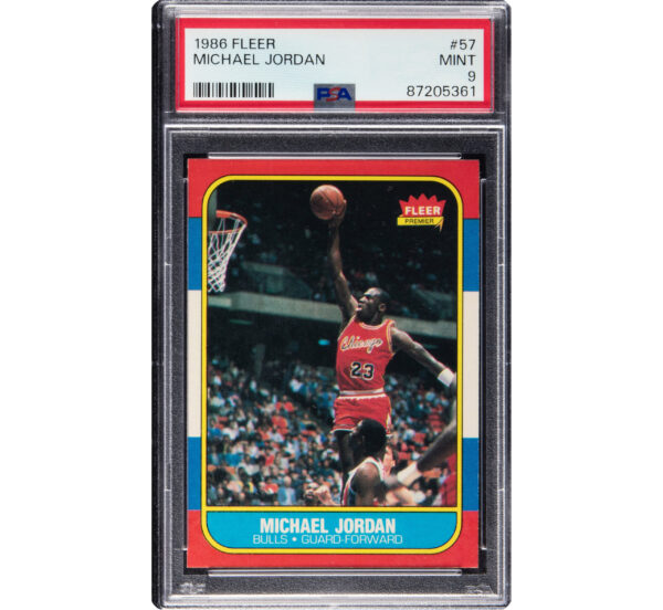 1986 Fleer Michael Jordan Rookie #57 PSA Mint 9