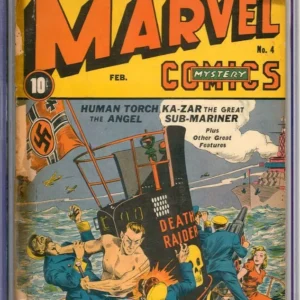 Marvel Mystery Comics #4 Classic 1st Sub-Mariner Cover WWII Timely 1940 CGC .5