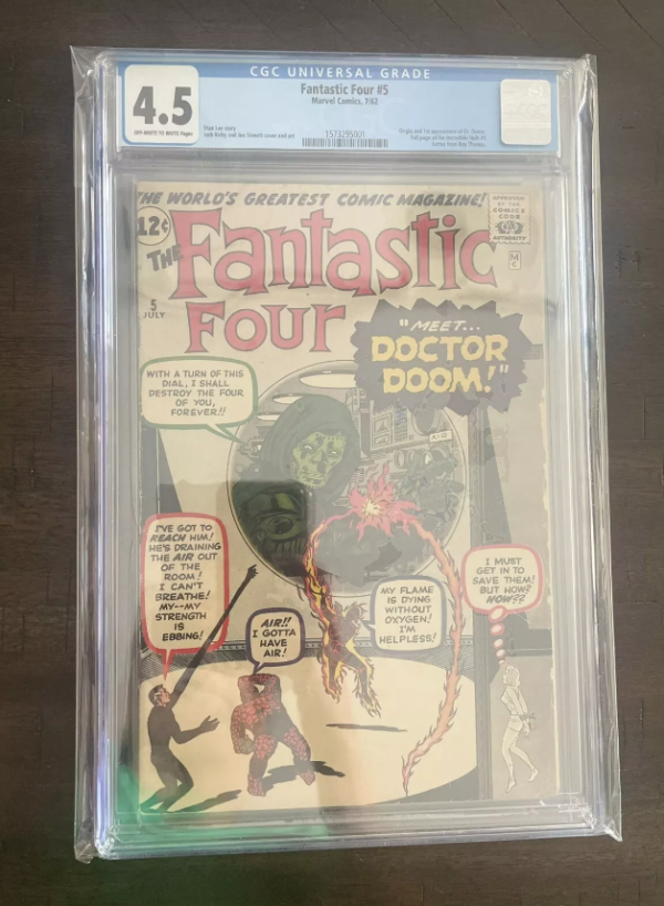 Fantastic Four #5 (Marvel Comics July 1962)   SVG