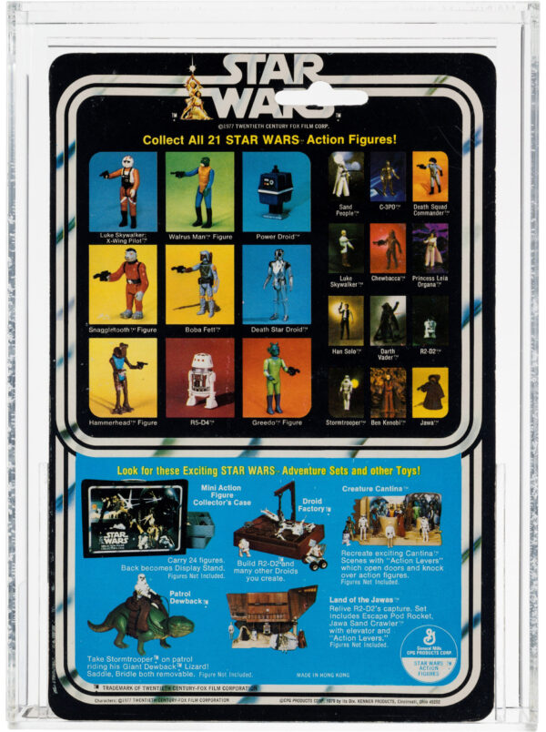 Star Wars Boba Fett AFA 80 NM (C80 B85 F85) 21 Back-A Kenner 1979